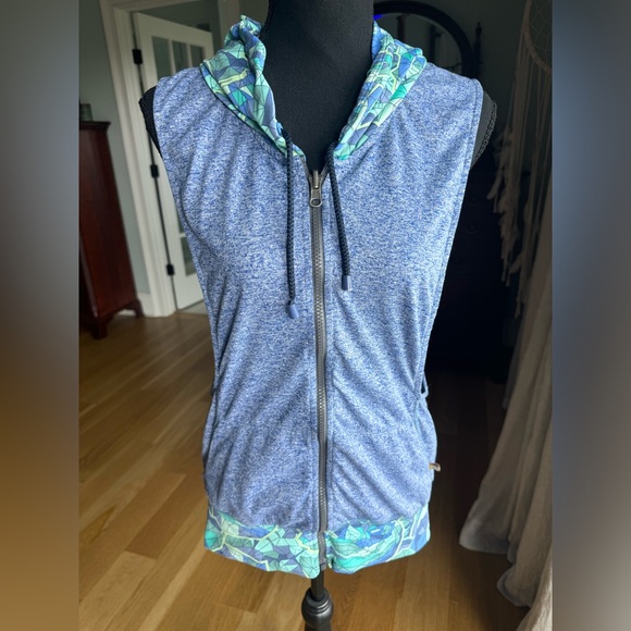 EUC Maaji Malibu Creek Hoodie Vest Cover Up Size Small - Picture 10 of 16